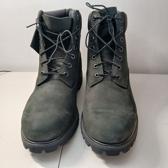 Timberland Men's 6” Inch CLASSIC Premium BOOTS 10073 BLACK Nubuck NWOB Size 11.5 - Picture 3 of 16